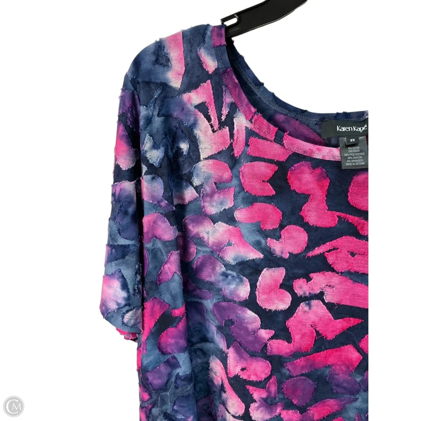 Top Long Sleeve By Karen Kane In Purple, Size: 24