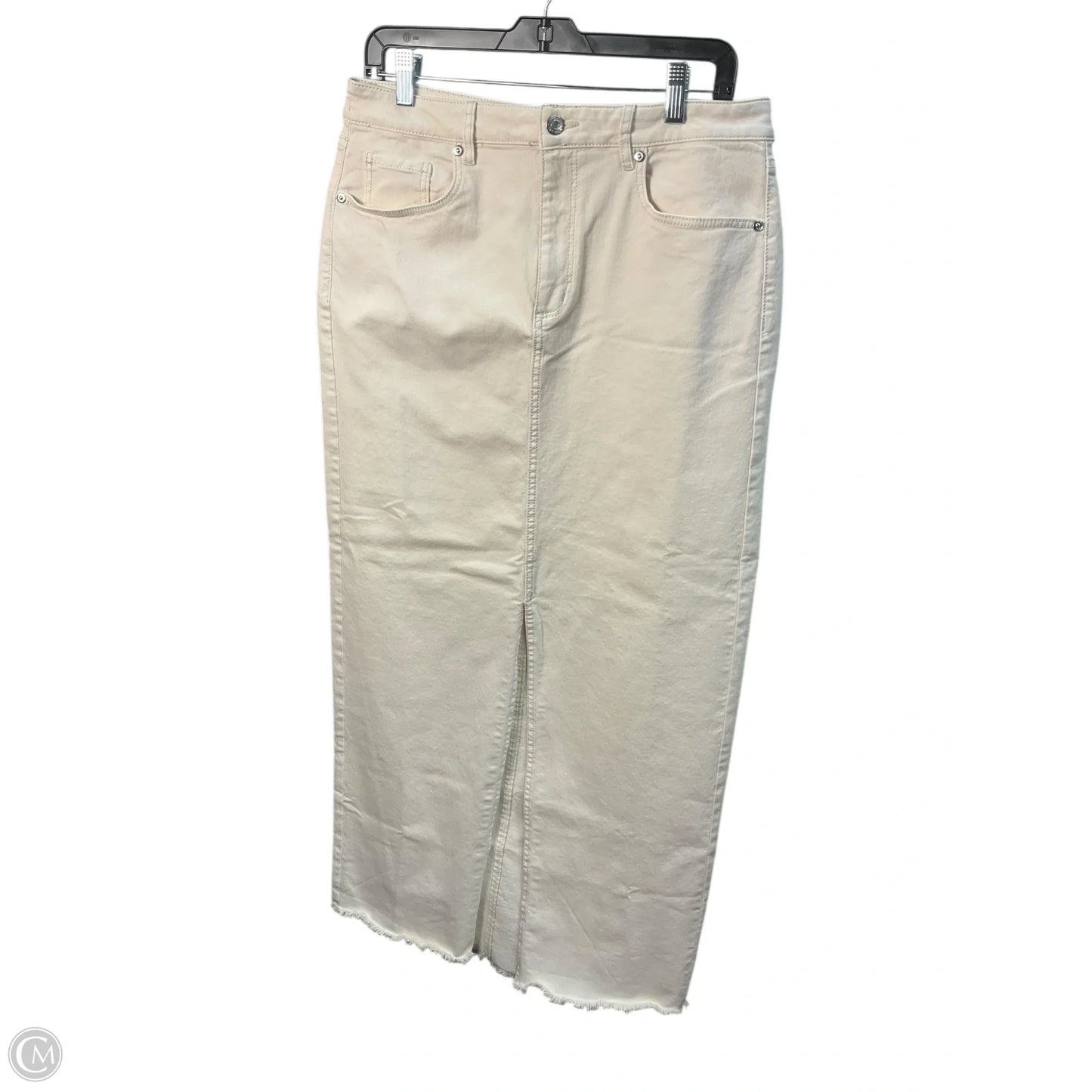 Skirt Maxi By Loft In Cream, Size: 10