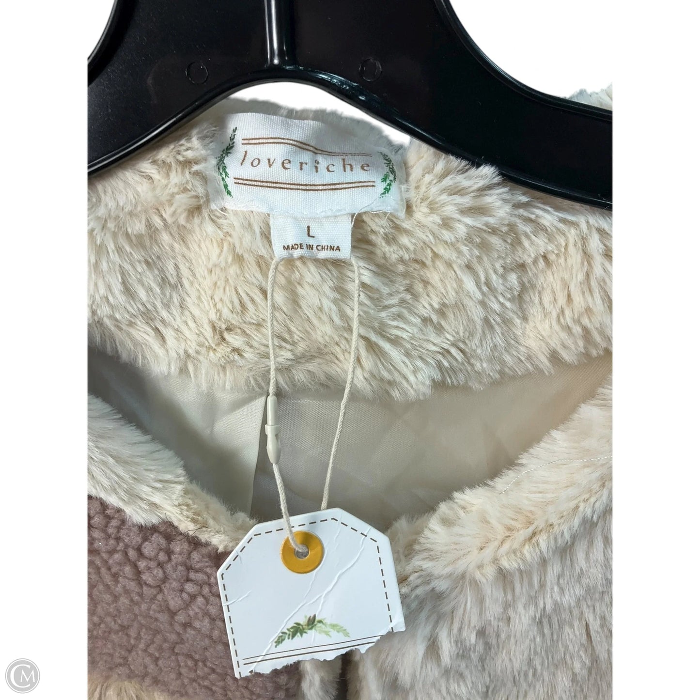 Jacket Faux Fur & Sherpa By Loveriche In Pink, Size: L