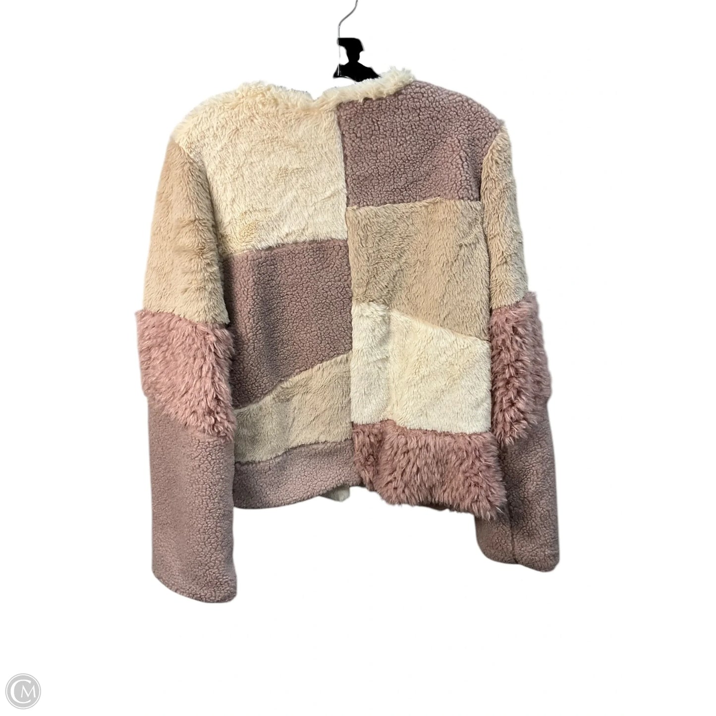 Jacket Faux Fur & Sherpa By Loveriche In Pink, Size: L