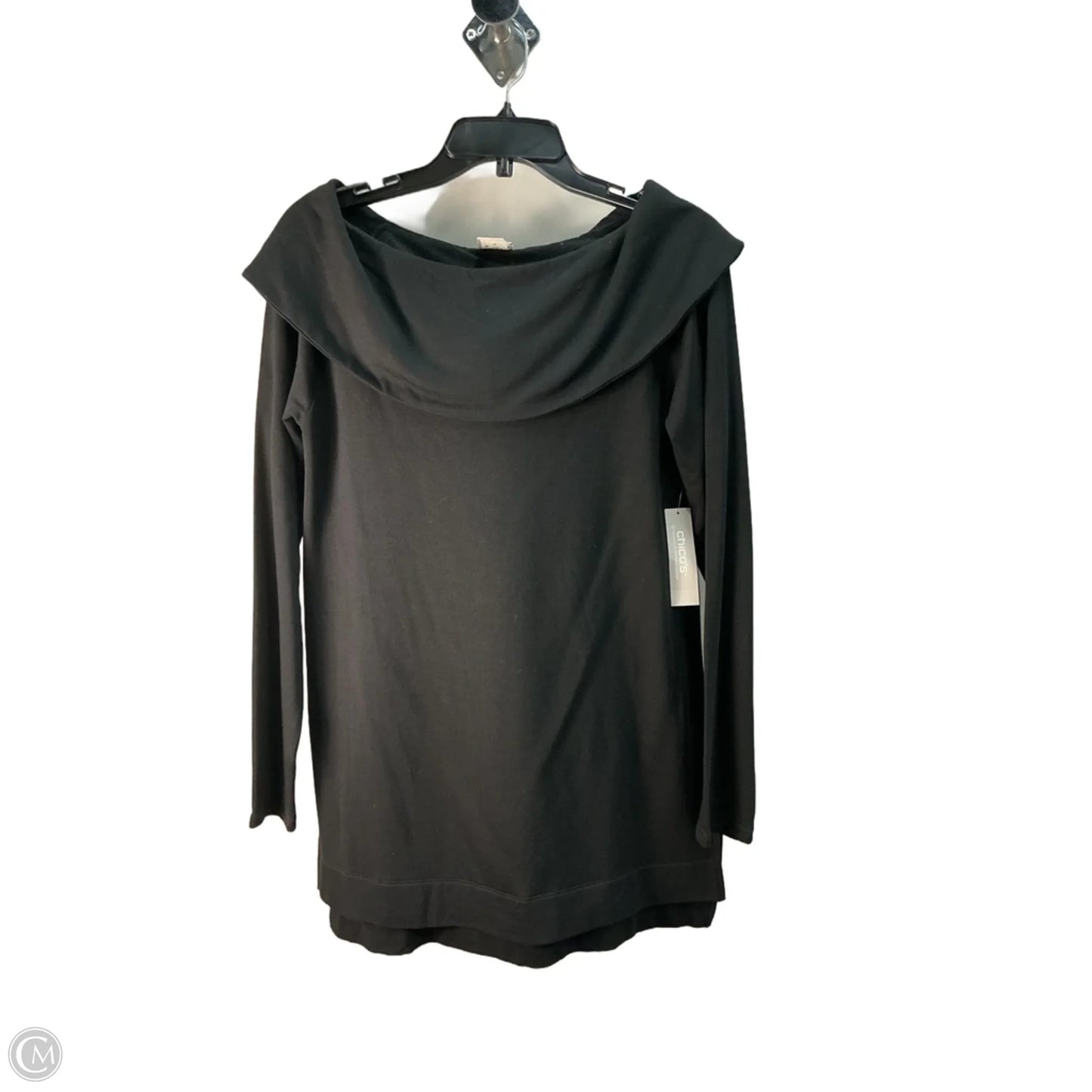 Top LS By Chicos In Black, Size: Xs