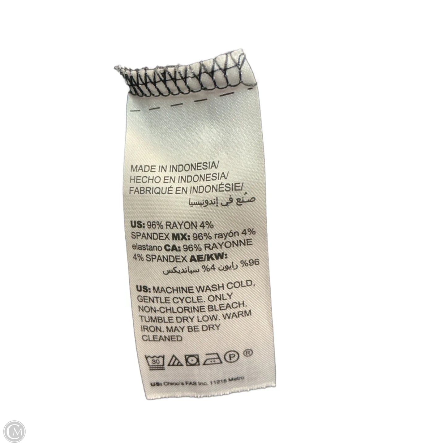 Top LS By Chicos In Black, Size: Xs