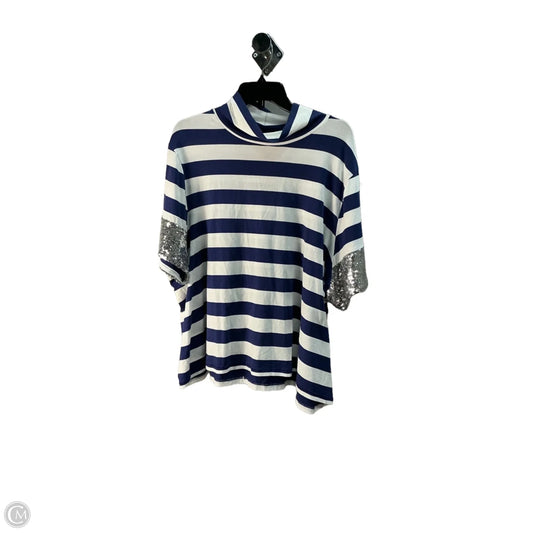 Top Short Sleeve By Maeve In Blue, Size: 22