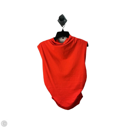Top Sleeveless By Maeve In Orange, Size: L