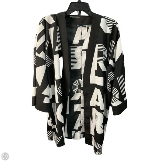 Kimono Designer By Karl Lagerfeld In Black, Size: S