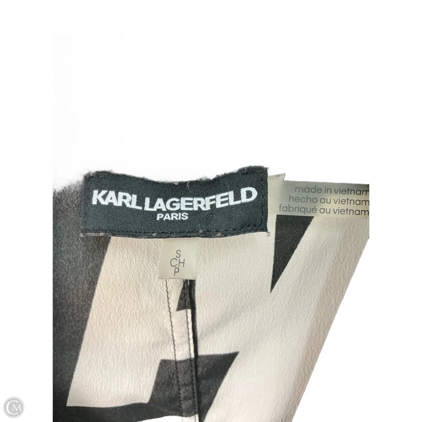 Kimono Designer By Karl Lagerfeld In Black, Size: S