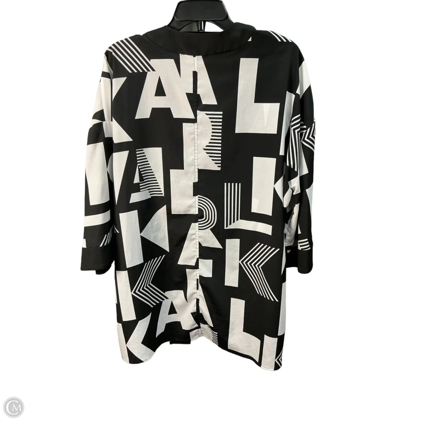Kimono Designer By Karl Lagerfeld In Black, Size: S