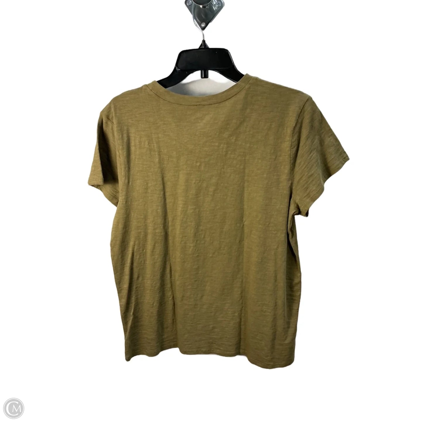 Top Short Sleeve Basic By Loft In Green, Size: L