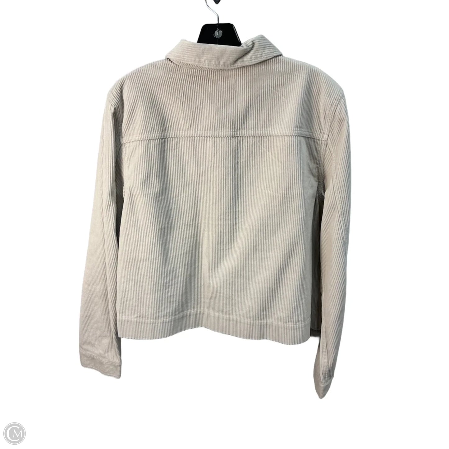 Jacket Shirt By Loft In Cream, Size: M