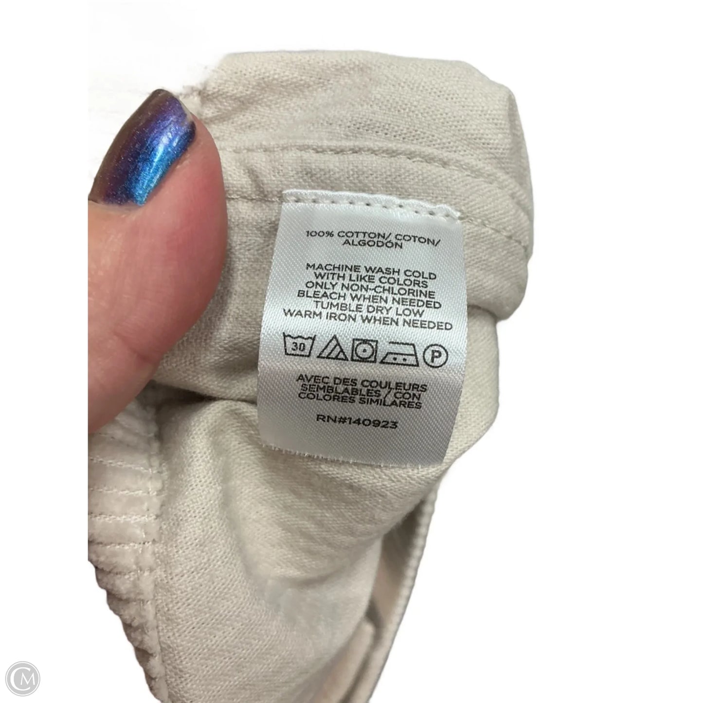 Jacket Shirt By Loft In Cream, Size: M