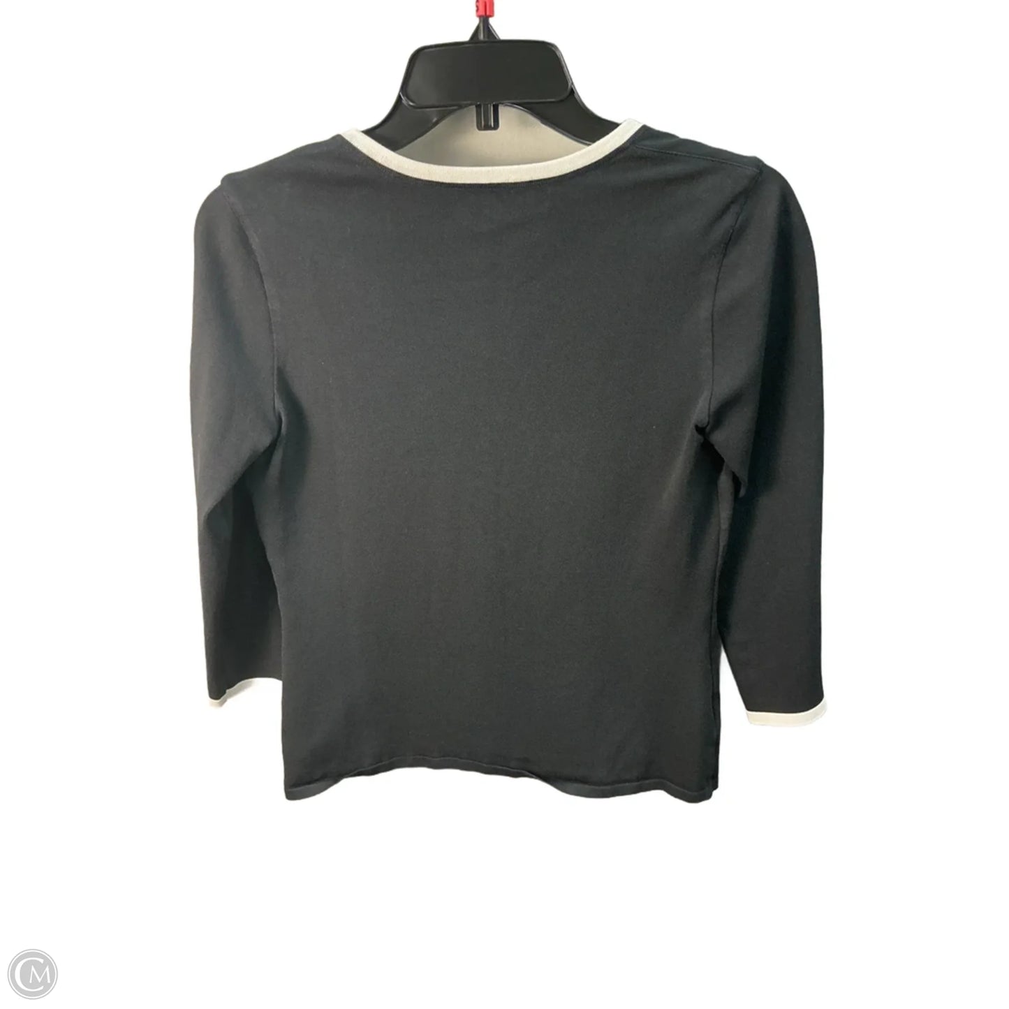 Top Long Sleeve Designer By Escada In Black, Size: S