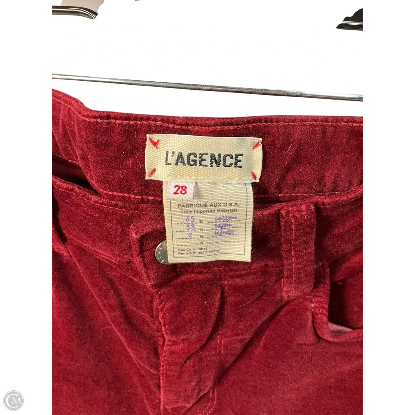 Pants Other By L Agence In Red, Size: 6