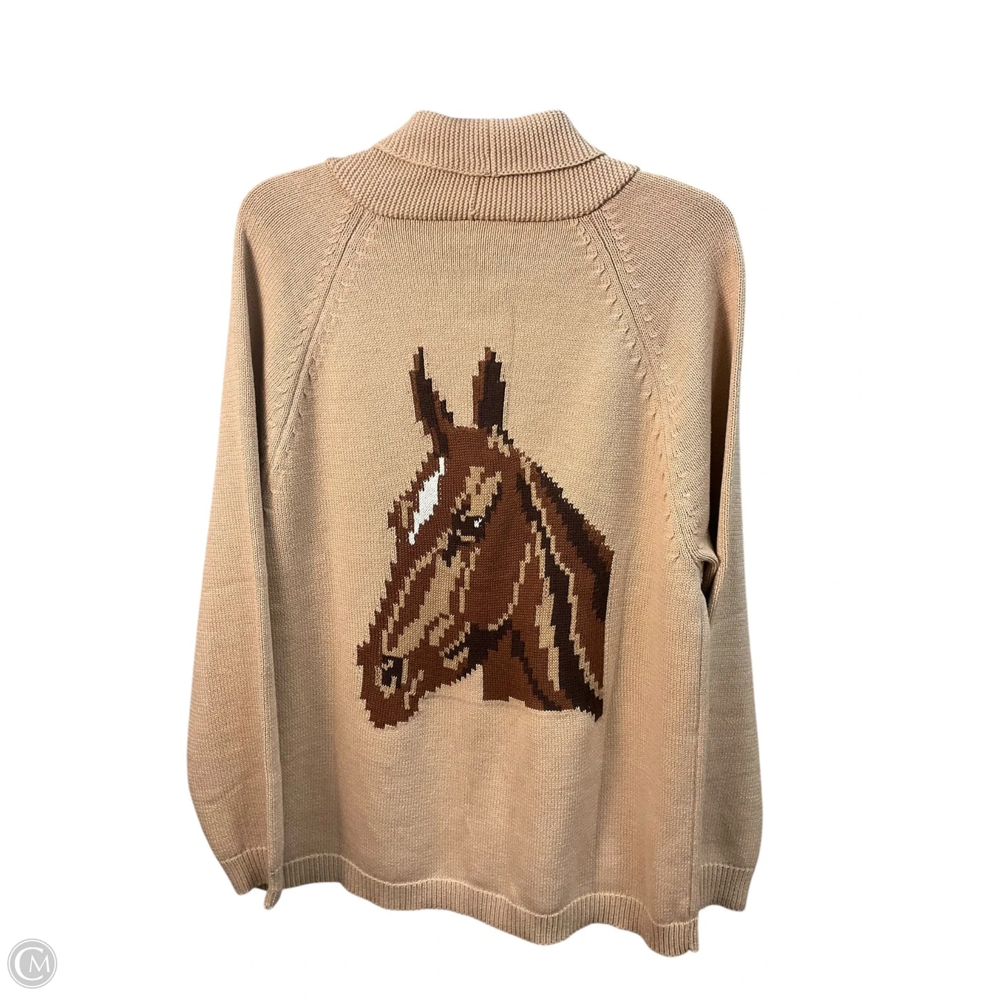 Sweater Cardigan By Cmc In Brown, Size: L