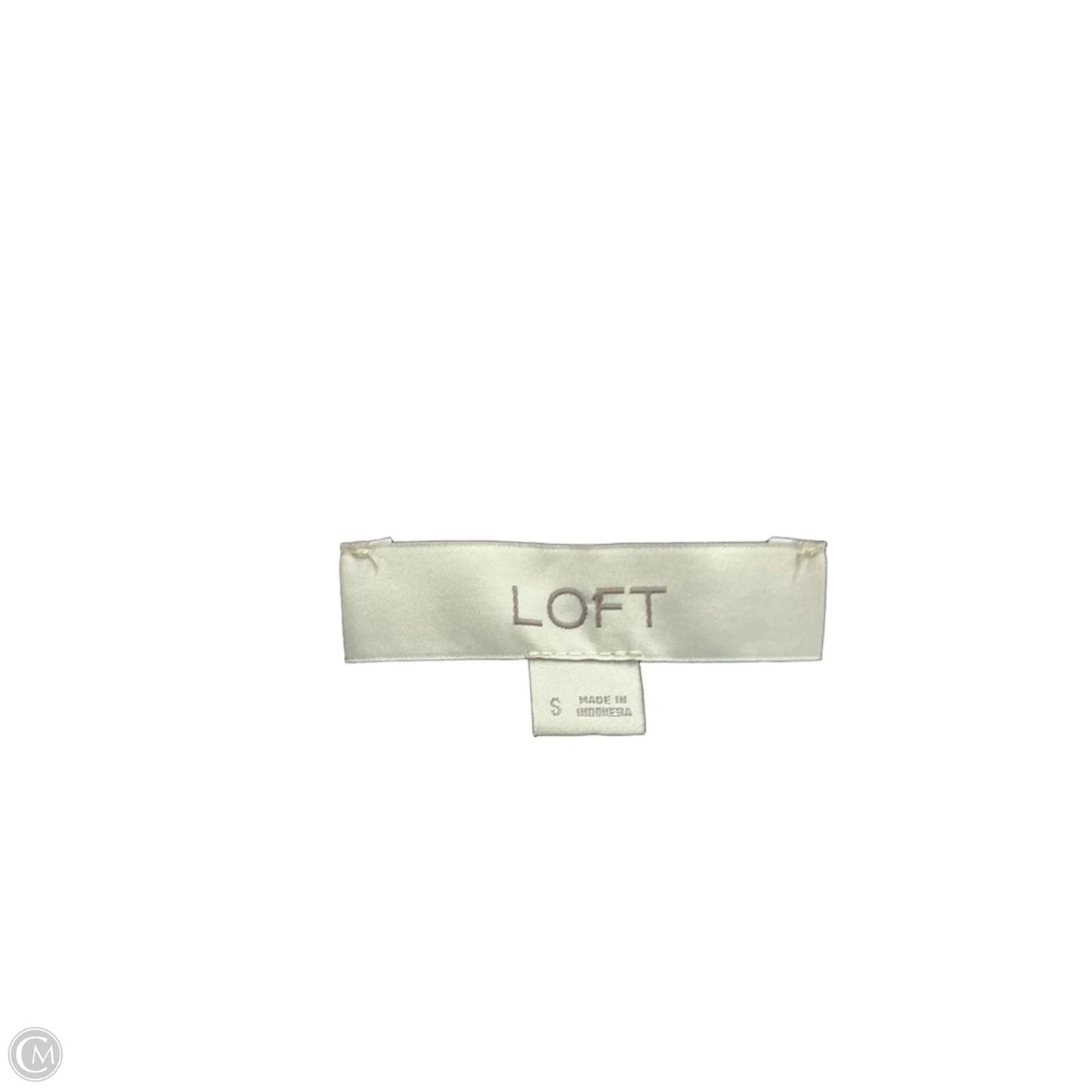 Top Short Sleeve By Loft In Black, Size: S