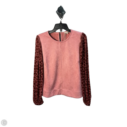 Top Long Sleeve By Jodifl In Pink, Size: M