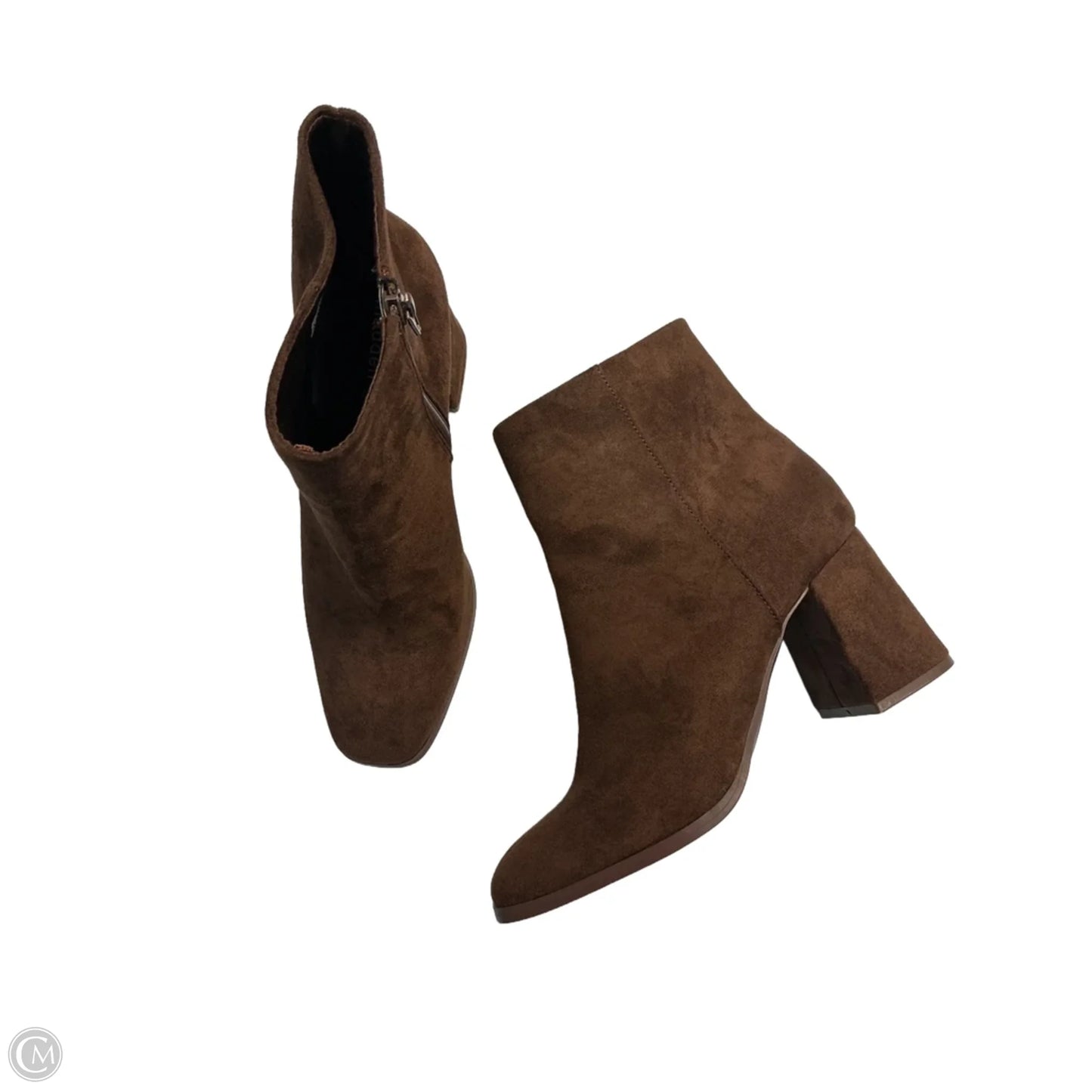 Boots Ankle Heels By Madden Girl In Brown, Size: 9