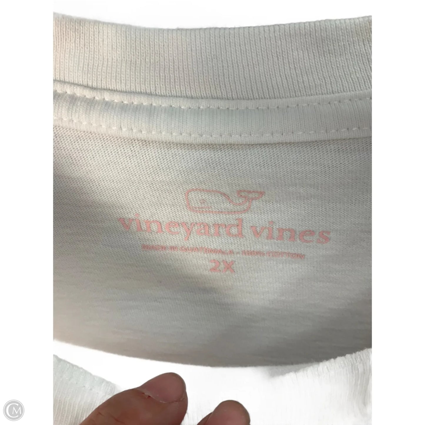 Top Short Sleeve Basic By Vineyard Vines In White, Size: 18