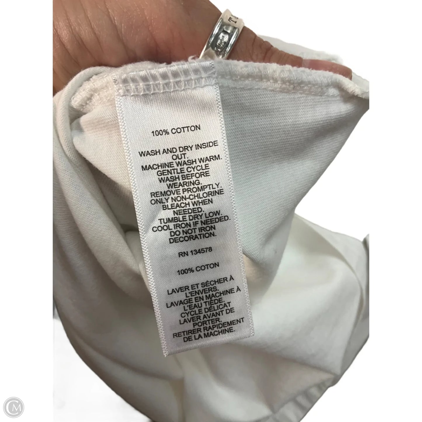 Top Short Sleeve Basic By Vineyard Vines In White, Size: 18