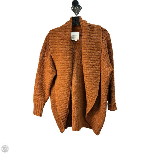 Sweater Cardigan By Anthropologie In Orange, Size: S