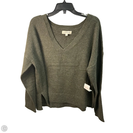 Sweater By Lucky Brand In Green, Size: L