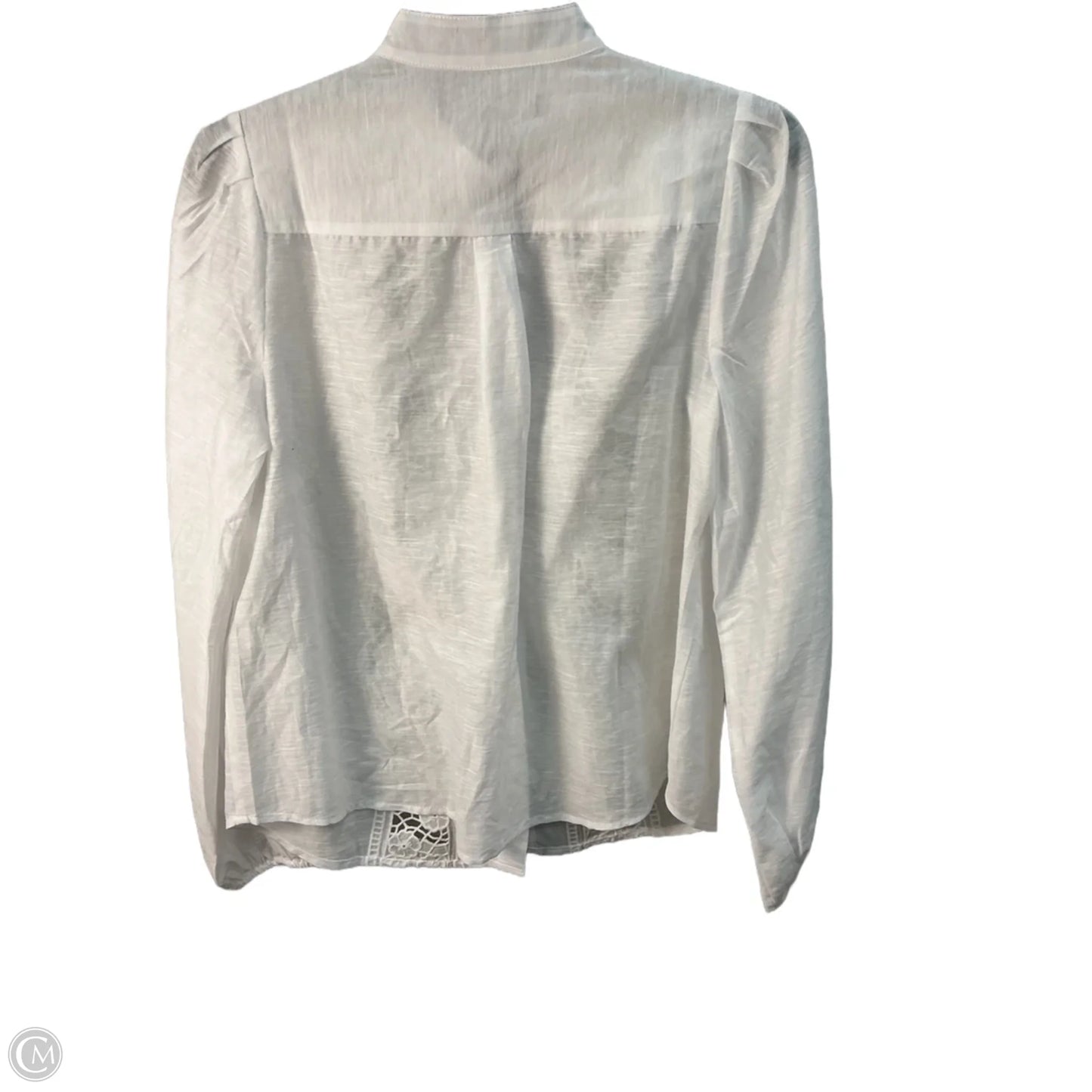 Top Long Sleeve By White House Black Market In White, Size: S
