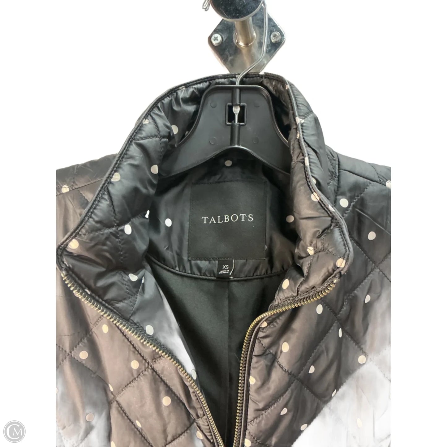 Vest Puffer & Quilted By Talbots In Black, Size: Xs