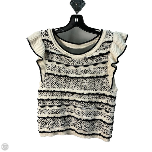 Top Sleeveless By Anthropologie In Cream, Size: M
