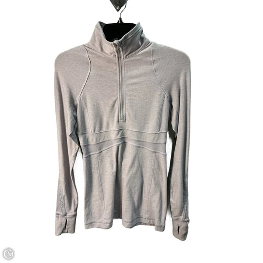 Athletic Top Long Sleeve Collar By Lululemon In Purple, Size: Xs