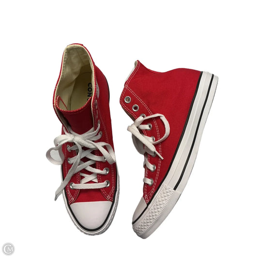 Shoes Sneakers By Converse In Red, Size: 9
