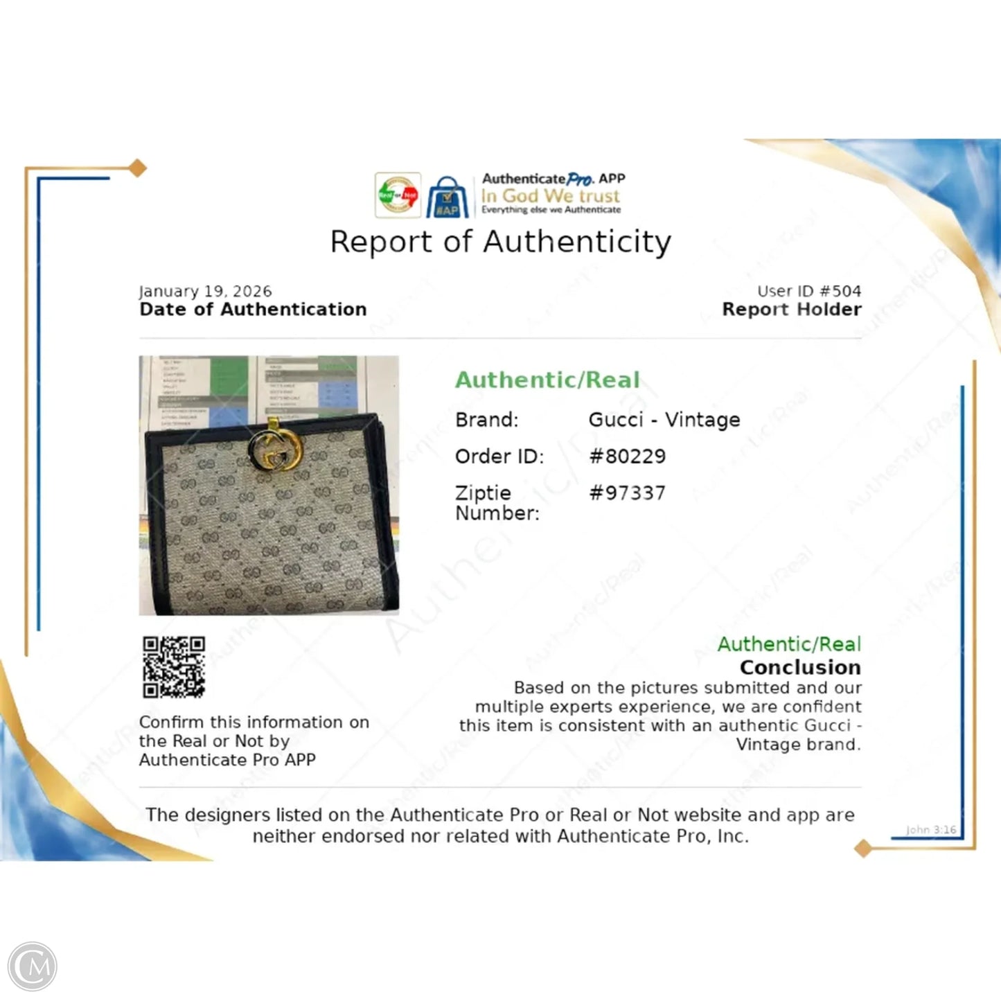 Wallet Luxury Designer By Gucci, Size: Medium