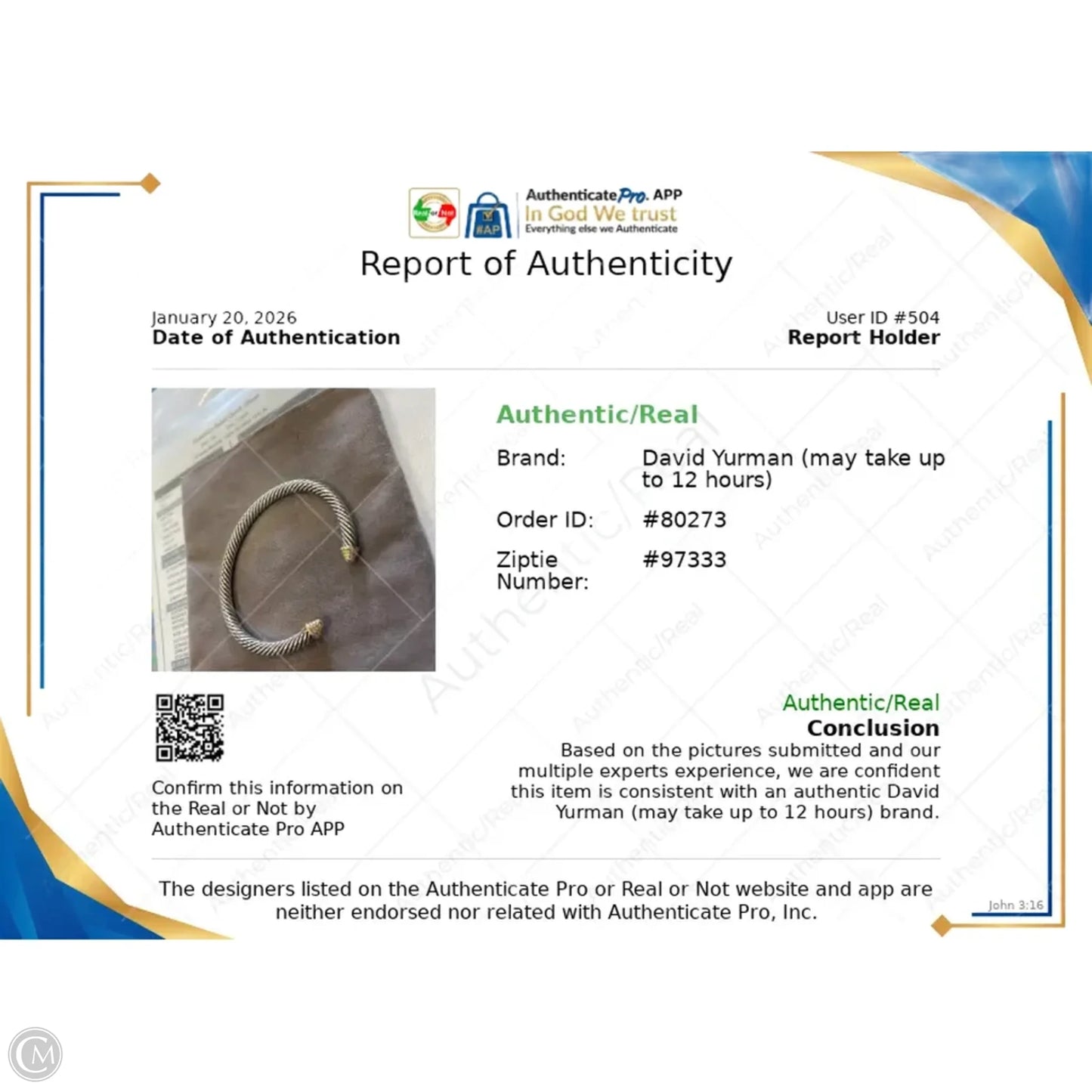 Bracelet Luxury Designer By David Yurman