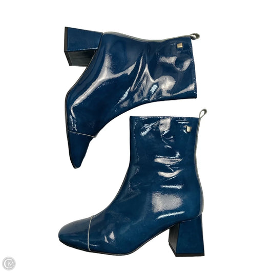Boots Ankle Heels By Cma In Blue, Size: 8
