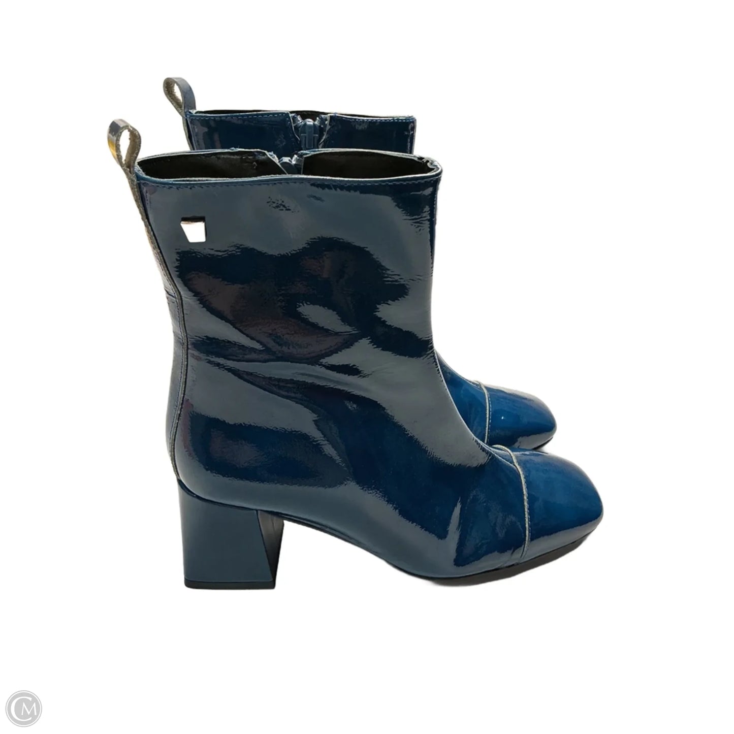 Boots Ankle Heels By Cma In Blue, Size: 8