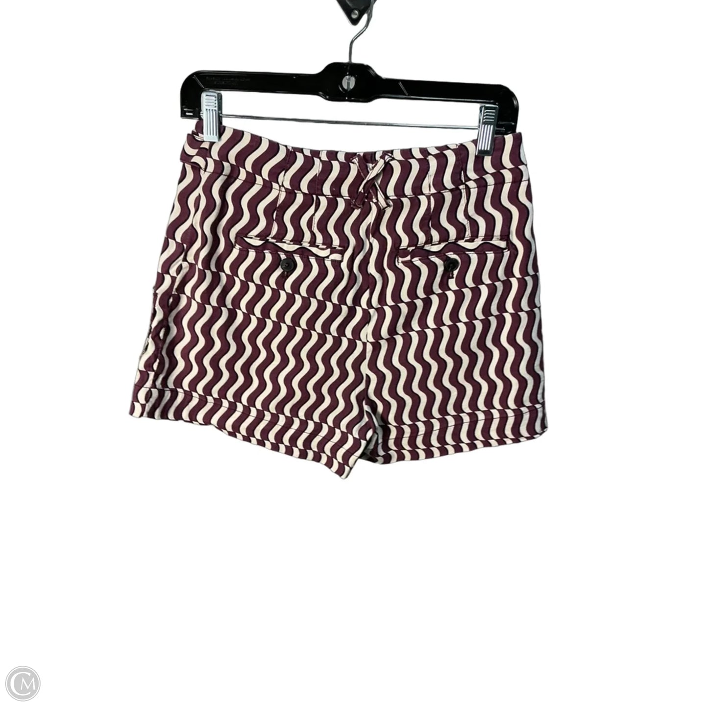 Shorts By Maeve In Purple & White, Size: 4