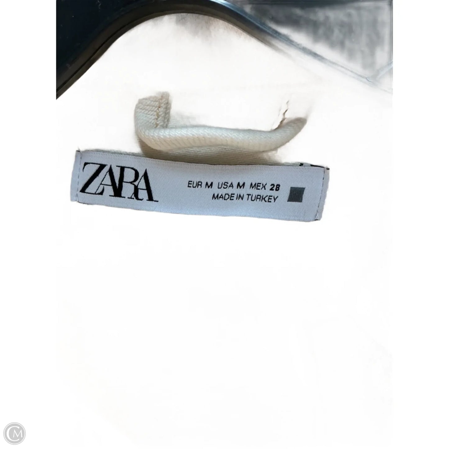 Jacket Denim By Zara In Cream, Size: M