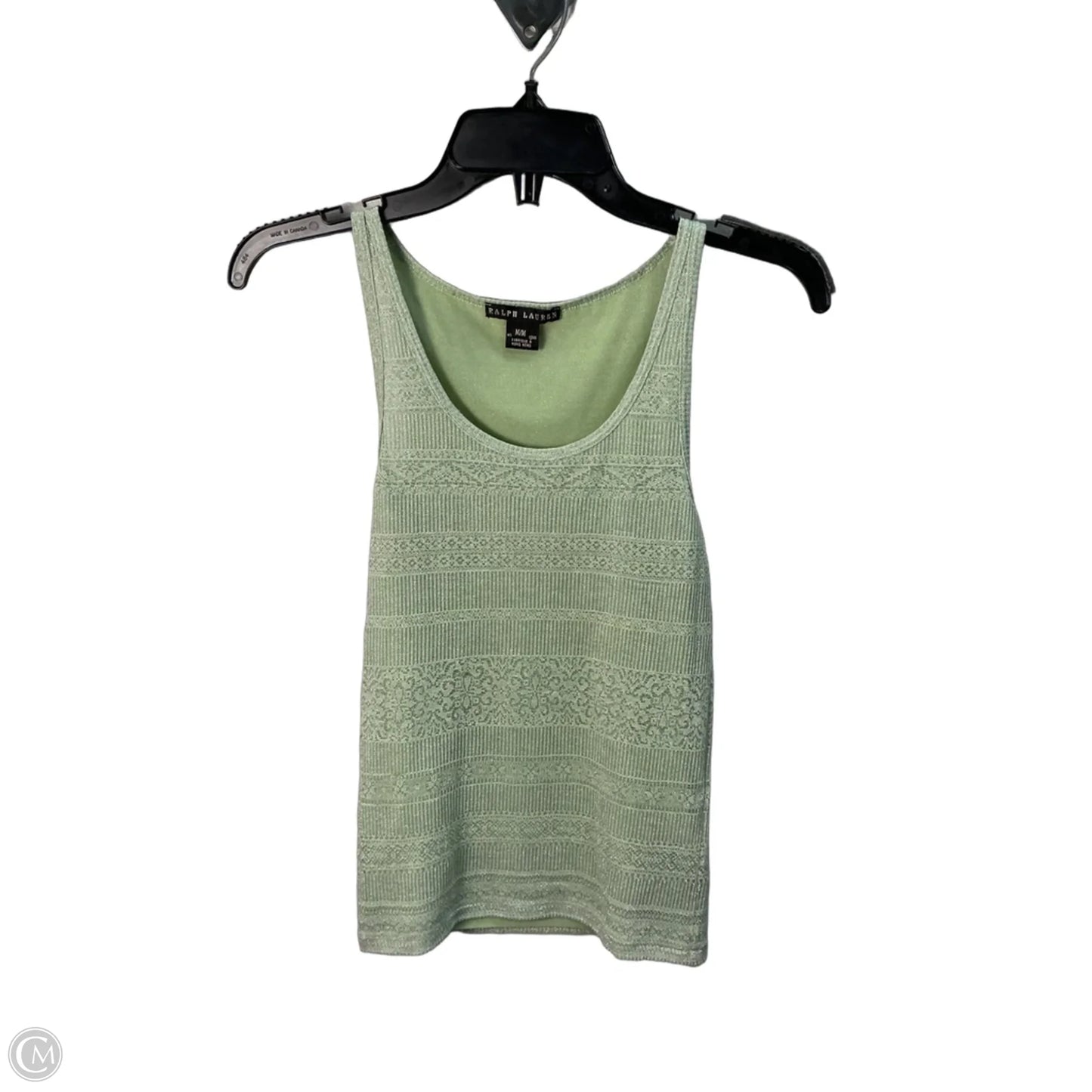 Top Sleeveless By Ralph Lauren In Green, Size: M