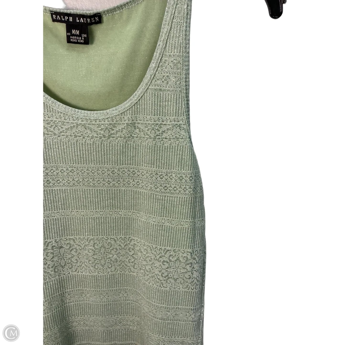 Top Sleeveless By Ralph Lauren In Green, Size: M