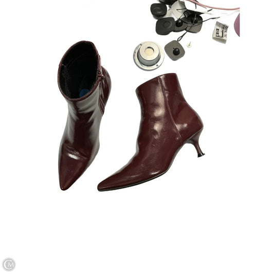Boots Ankle Heels By Rachel Zoe In Red, Size: 6.5