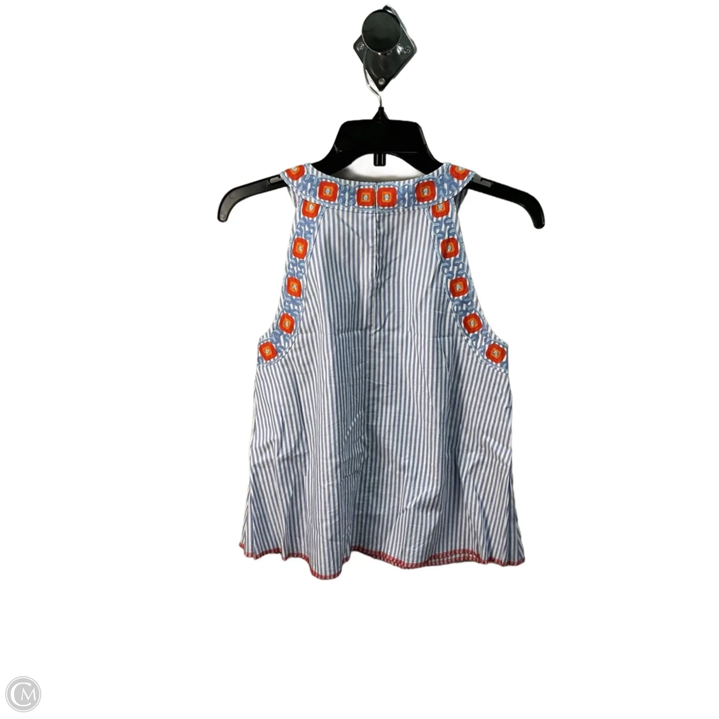 Top Sleeveless Designer By Tory Burch In Blue, Size: Xs