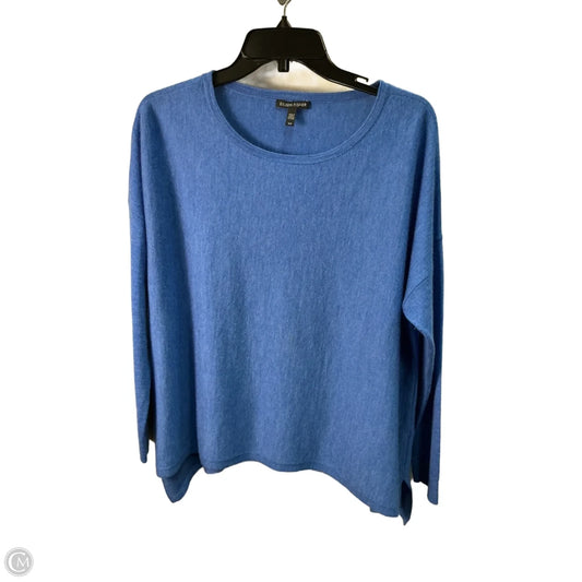Sweater Cashmere By Eileen Fisher In Blue, Size: S