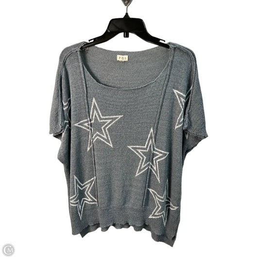 Top Sleeveless By Pol In Blue, Size: M