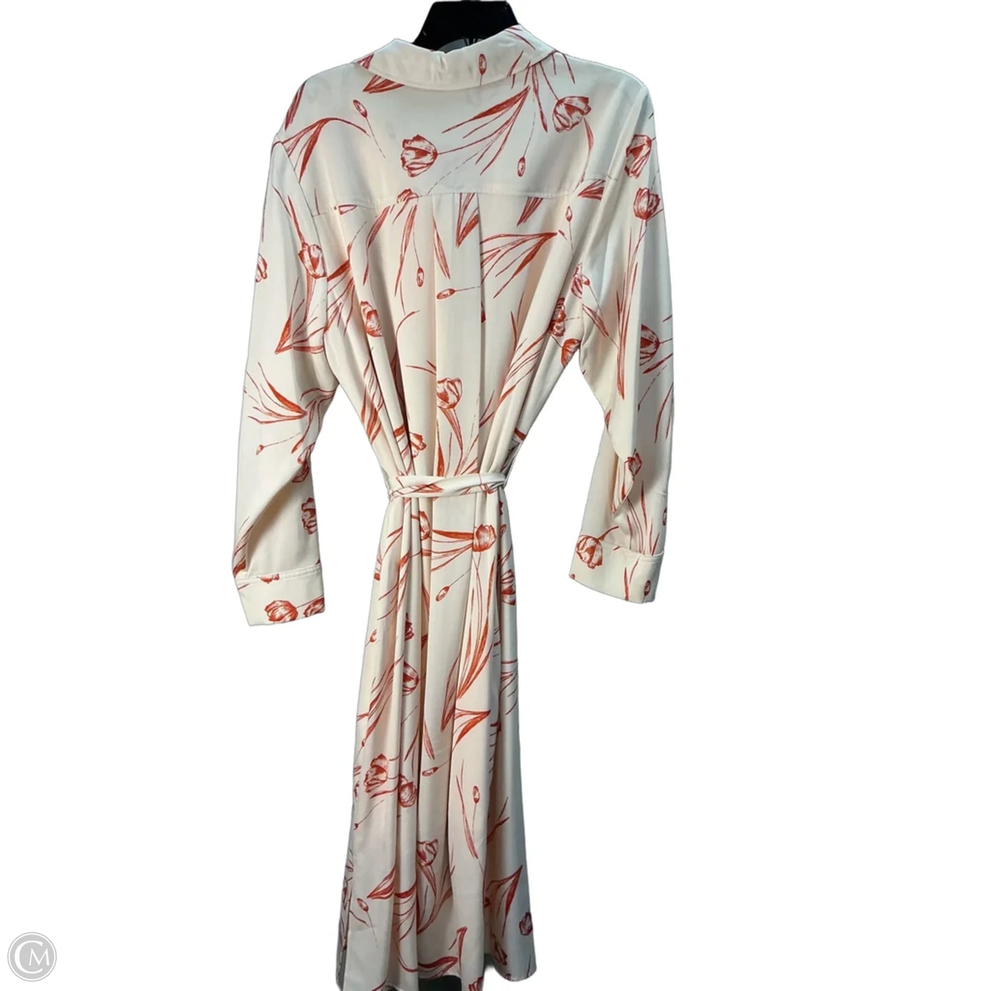 Dress Casual Maxi By Calvin Klein In Cream, Size: 16