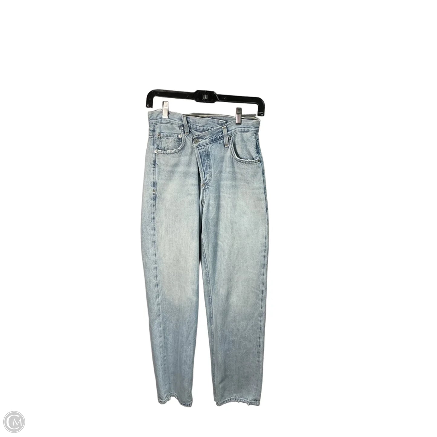 Jeans Straight By Agolde In Blue, Size: 0