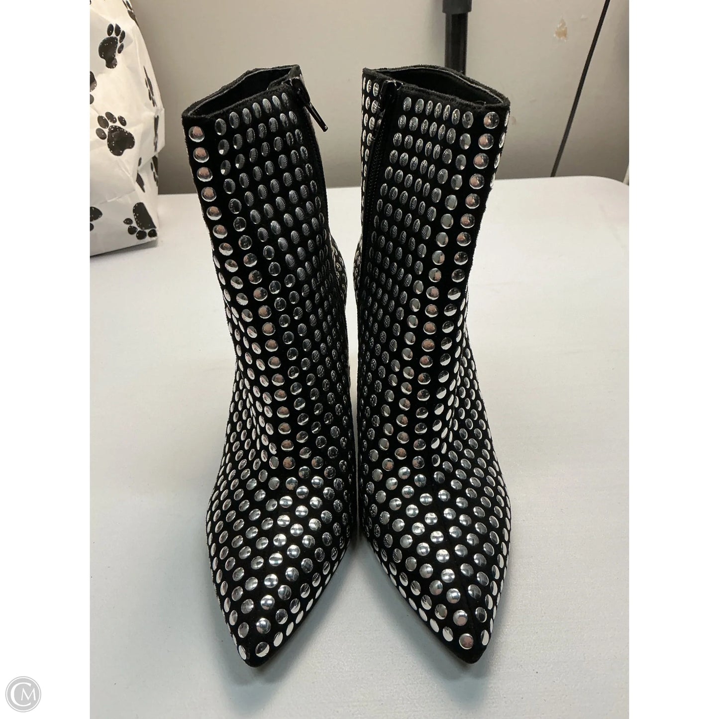 Boots Ankle Heels By Inc In Black, Size: 6