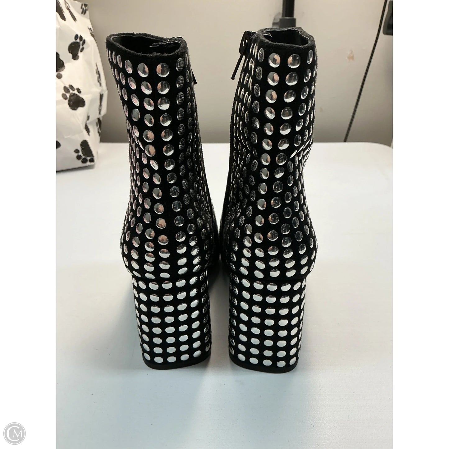 Boots Ankle Heels By Inc In Black, Size: 6