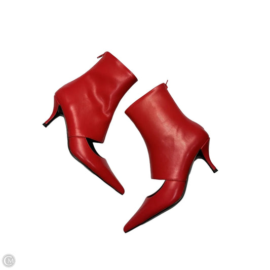 Boots Ankle Heels By Jeffrey Campbell In Red, Size: 7
