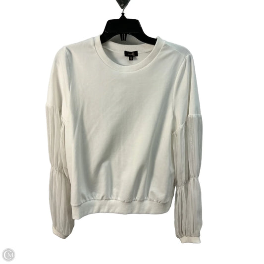 Top Long Sleeve By Ontwelfth In White, Size: M