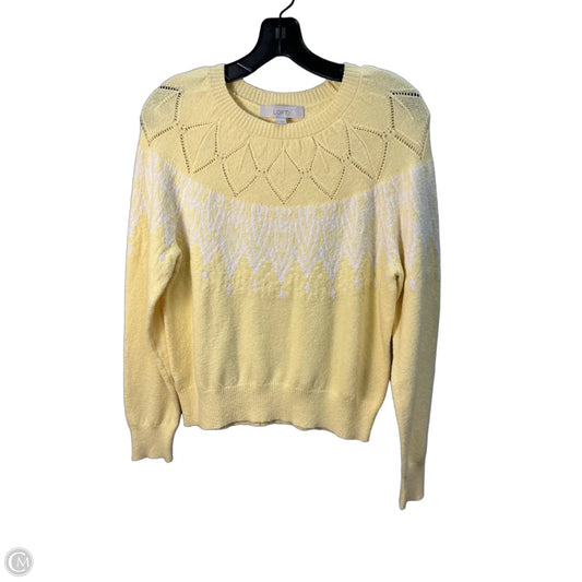 Sweater By Loft In Yellow, Size: M