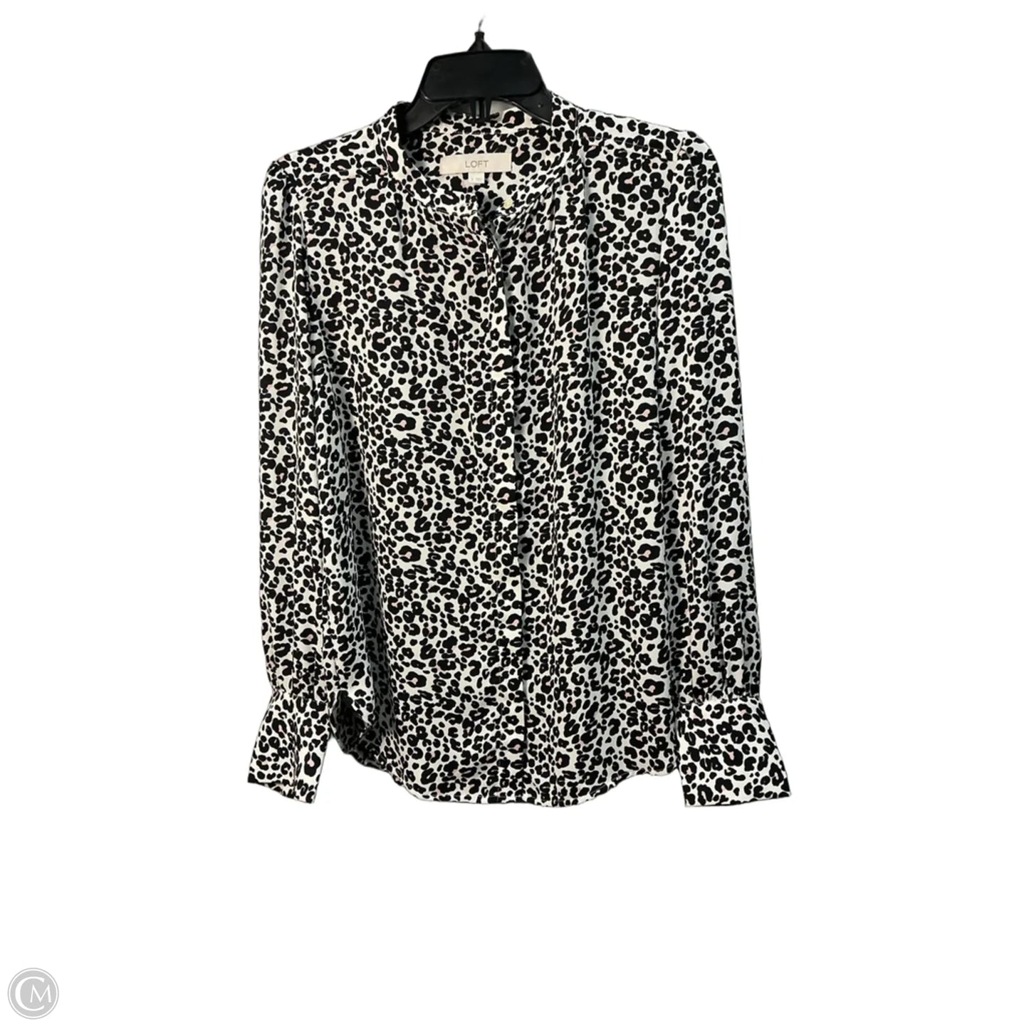 Top Long Sleeve By Loft In Animal Print, Size: S