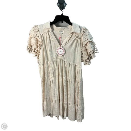 Dress Casual Short By Umgee In Cream, Size: S